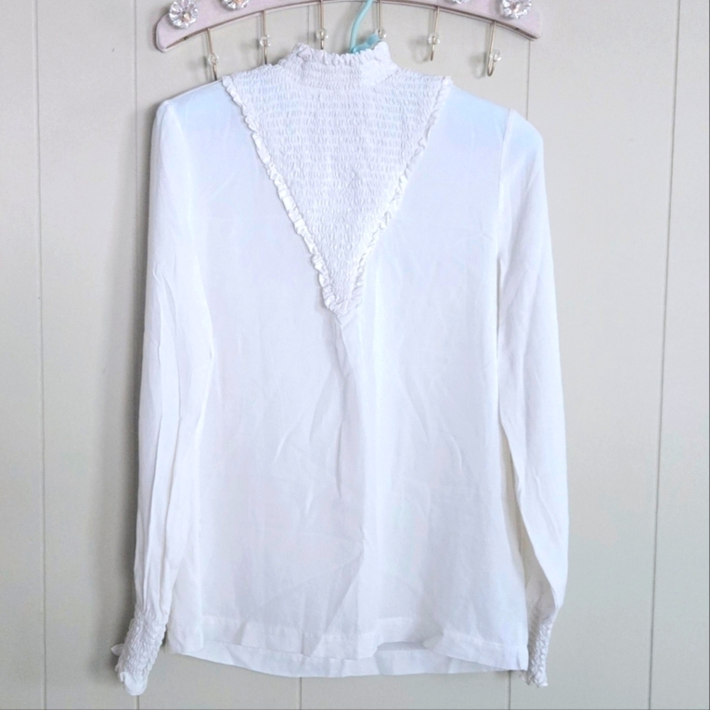 Yigal Azrouel Silk Ladies Long Sleeve Blouse Size 2